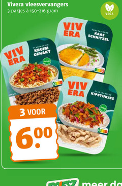  vivera vegetarisch 3 600 vega vleesvervangers kruim kaas schnitzel plantaardige kipstukjes 