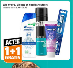 1 oral b gillette head shoulders actieprijs classic shave gel scent sensitive vitalize pro clean advanced 