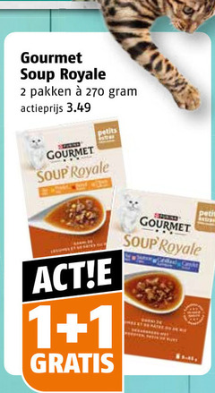  gourmet kattenvoer 1 2 soup royale pakken actieprijs petits 