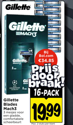 klik op dit plaatje voor een vergroting en voor vergelijkbare aanbiedingen gerelateerd aan
gillette scheermesjes 2 3 8 16 macht champions league gil bol.com pack stuks blades mach3 mesjes gladde scheerbeurt gillette scheermesjes 2 3 8 16 macht champions league gil bol.com pack stuks blades mach3 mesjes gladde scheerbeurt