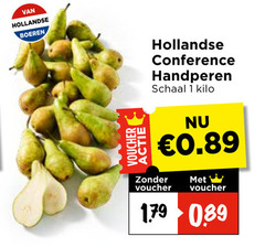 klik op dit plaatje voor een vergroting en voor vergelijkbare aanbiedingen gerelateerd aan
peren 1 hollandse boeren conference handperen schaal kilo voucher peren 1 hollandse boeren conference handperen schaal kilo voucher