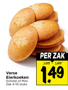  eierkoeken verse schotel mini zak stuks 