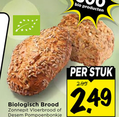  brood bio biologisch zonnepit vloerbrood stuk 