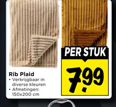  plaid rib kleuren cm stuk 