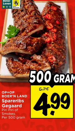  spareribs 500 beter leven land gegaard piri smokey 