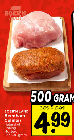  beenham 500 land culinair naturel honing mosterd 