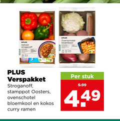  groentenpakket 34 gehakt stroganoff ovenschotel bloemkool verspakket stamppot oosters kokos curry ramen stuk 5.99 