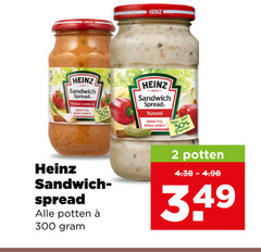  heinz sandwich spread 2 30 300 tomaat lente naturel potten fris 