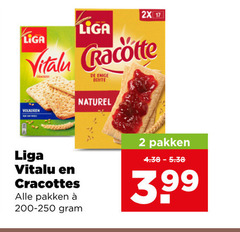 klik op dit plaatje voor een vergroting en voor vergelijkbare aanbiedingen gerelateerd aan
liga crackers 2 17 2x vitalu cracotte enige volkoren naturel cracottes pakken 3.99 liga crackers 2 17 2x vitalu cracotte enige volkoren naturel cracottes pakken 3.99