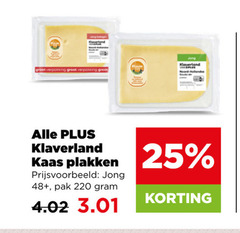 klaverland kaasplakken 25 jong kaas 48 pak 
