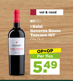 klik op dit plaatje voor een vergroting en voor vergelijkbare aanbiedingen gerelateerd aan
rode wijn rosso toscano nix18 rond fles rode wijn rosso toscano nix18 rond fles