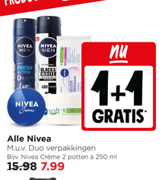 nivea deodorant douchegel 1 2 10 100 250 men anti transpirant fresh active black white invisible original protection creme soft douceur verzorgend co duo potten ml 