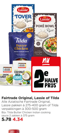  fair trade original rijst kokosmelk 2 15 lassie tover droge korrel bowl fairtrade thaise groene curry kruidenpasta thailand tilda butter chicken cuisine indian cooking sauce mild blend tomato dry garlic serving serengeti organic coconut milk light from vietnam bio licht lait coco reduziert min achterzijde halve aziatische pakken 300-500 zakken 