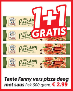  tante fanny pizzadeeg 1 600 potje vers pizza tomatensaus deeg saus pak 
