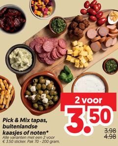  tapas 2 200 pick mix buitenlandse kaasjes noten sticker pak 