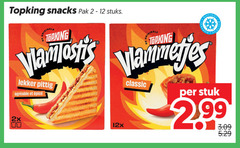  topking kaassnacks 2 12 snacks pak stuks diepvries lammetjes pittig 2x 12x classic stuk 