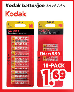  kodak batterijen 3 10 aa aaa b super duty zinc year 2 11 elders 5.99 pack 