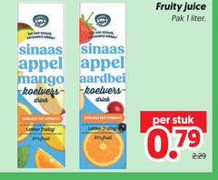  fruitdrank 1 fruity juice pak liter verassend sinaas appel mango aardbei drink gekoeld fruitig fruit stuk 
