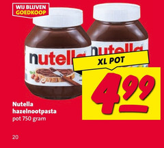  nutella hazelnootpasta 20 750 pot xl 
