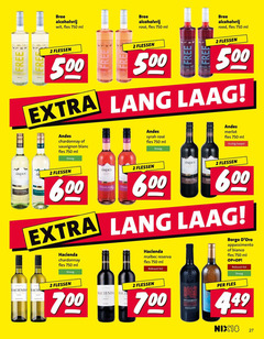  witte wijn rose rode 2 27 500 600 700 750 free alcoholvrij wit fles ml flessen rosee alcohol rood lang laag andes chardonnay sauvignon blanc droog syrah merlot fruitig soepel rol hacienda malbec reserva robuust borgo appassimento bianco nix18 