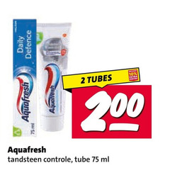  aquafresh tandpasta 2 10 tubes tandsteen controle tube ml 