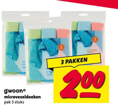  gwoon microvezeldoekjes 3 200 microvezeldoeken pak stuks pakken 