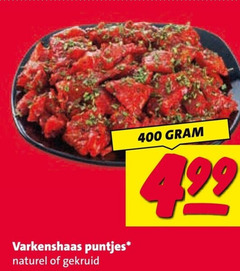  varkenshaas 400 puntjes naturel gekruid 42 