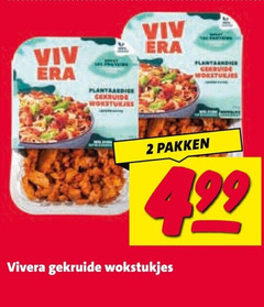  vivera vegetarisch 2 plantaardige pakken gekruide wokstukjes 