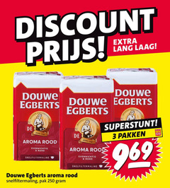  douwe egberts koffie 3 10 250 discount lang laag meester koffiebranders joure aroma rood evenwichtig rond snelfiltermaling pakken pak 
