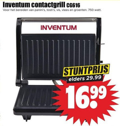  inventum grillplaat 750 contactgrill bereiden vis vlees groenten watt elders 