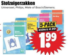  stofzuigerzakken 5 philips miele bosch siemens yo microvezel uni bag 5x electrolux tornado pack elders 