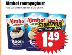  almhof vruchtenyoghurt 500 roomyoghurt beker room r yoghurt stracciatella grieb 