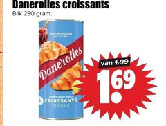  danerolles croissantdeeg 250 croissants blik fresh dough make your 6x classic 16 