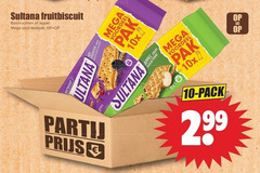  sultana fruitbiscuit 10 bosvruchten appel mega vezels voordeel pak 10x saveur pomme pack 