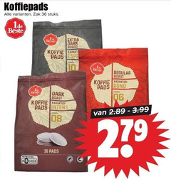  1 de beste koffiepads 36 279 zak stuks nutri score dark roast koffie pads karakter regular rond 