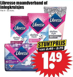klik op dit plaatje voor een vergroting en voor vergelijkbare aanbiedingen gerelateerd aan
inlegkruisjes maandverband 9 10 22 30 32 libresse pak stuks dailies fresh comfort security maxi goodnight with wings regular liners protection style string inlegkruisjes maandverband 9 10 22 30 32 libresse pak stuks dailies fresh comfort security maxi goodnight with wings regular liners protection style string