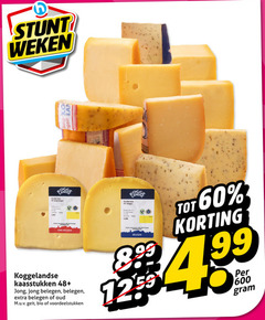 koggelandse kaas 60 100 600 weken jong lan goudse belegen pet be kaasstukken 48 oud geit bio pc 4 99 