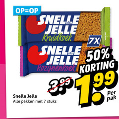  snelle jelle ontbijtkoekrepen 7 50 kruidkoek pakken stuks pak 