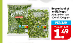  andijvie boerenkool 400 500 grof zakken zak 