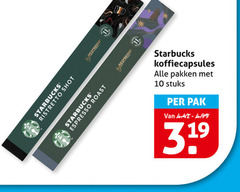  starbucks koffiecups 10 ristretto shot nespresso espresso roast by koffiecapsules pakken stuks pak 