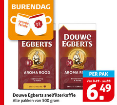  douwe egberts koffie 500 oranje fonds meester joure aroma rood evenwichtig rond grove maling kers r snelfilterkoffie pakken pak 