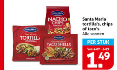  santa maria taco tortilla 12 super soft wrap original nacho chips flame baked crispy shells party soorten stuk 