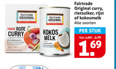  fair trade original rietsuiker kokosmelk 69 fairtrade thaise rode curry kruiden pasta thailand king pers kokos melk gerechten rijke romige rijst soorten stuk 16 