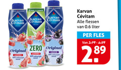  karvan cevitam limonadesiroop 100 original aardbei suiker calorieen zero cassis flessen liter fles 