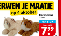 klik op dit plaatje voor een vergroting en voor vergelijkbare aanbiedingen gerelateerd aan
pluche en knuffels 4 verwen maatje oktober liggende kat cm stuk elders pluche en knuffels 4 verwen maatje oktober liggende kat cm stuk elders