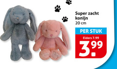  20 super zacht konijn cm stuk elders 