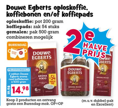  douwe egberts koffiebonen oploskoffie koffiepads 2 200 500 pot zak stuks gemalen pak combineren rood hood zakken aroma 6 halve mok dubbel excellent 