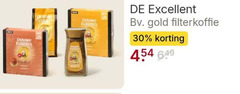  douwe egberts oploskoffie koffiecups koffie 30 excellent gold filterkoffie 