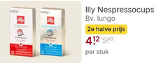  illy koffiecups 10 aluminium classico espresso nespressocups lungo 2e halve stuk 