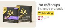  douwe egberts l or koffiecups 20 25 profondo em espresso ristretto lungo 